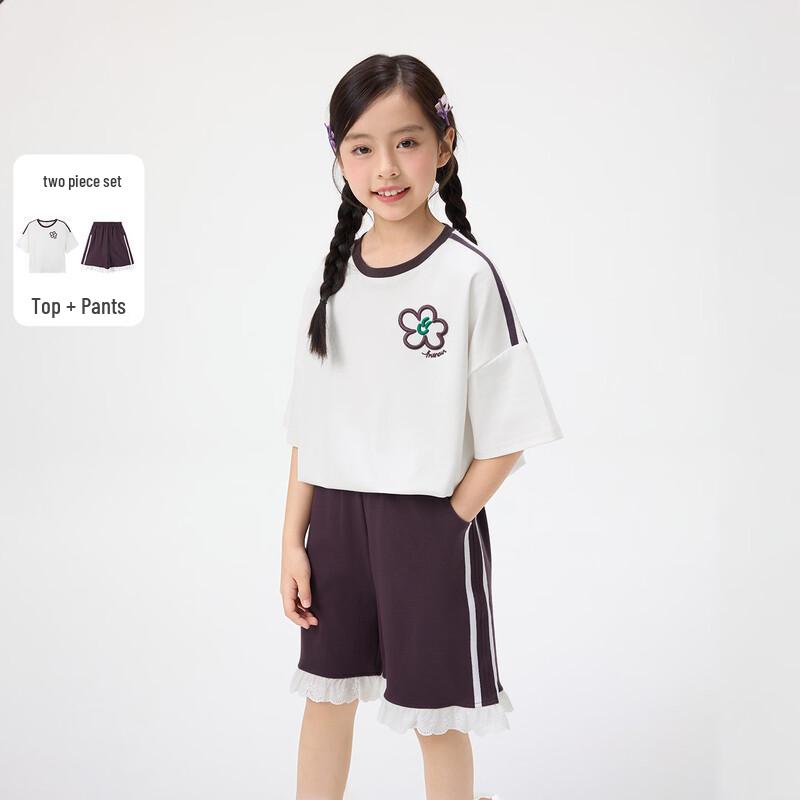 

Girl s Floral Print Sweet Casual Two-Piece Set 150