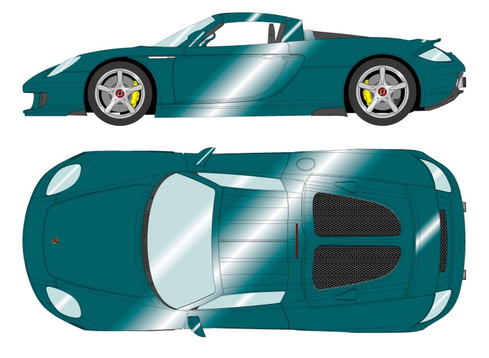 

Макияж EIDOLON Porsche Carrera GT 2004 Бирюзовый металлик Готовое изделие 1/18