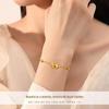 999 Pure Gold Bowknot Bracelet for Women - New Style Gift with S925 Chain