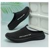 Fashion Men's Summer Slippers Breathable Lightweight Fashion  Casual Shoes Simple One Foot Soft Sole Half Support Shoes Men's Slippers