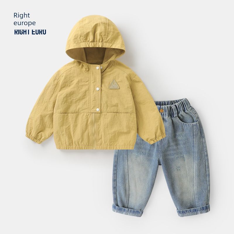 Right European Style Boys' Jacket Spring and Autumn 2026 New Model Top for Toddlers Children's Clothing Boys' Windproof Clothing