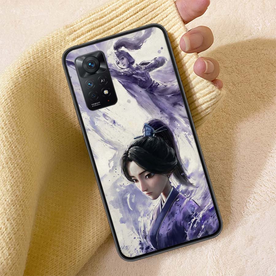 N-Nezha Anime Movie Phone Case For Redmi Note 13 14 15 Pro Plus 12 13C 12C 15C 9 10 10C 9T 9C 9A TPU Soft Cover Clear Cell Cases