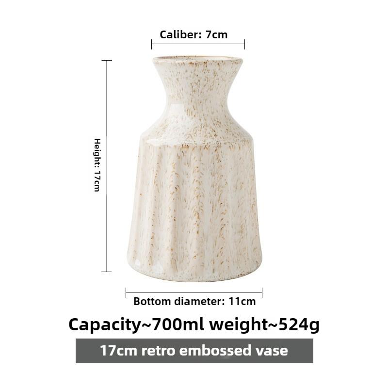 

Vintage Vintage Ceramic Vases American Style Living Room and Bedroom Floral Arrangements Dried Flower Decorations білий