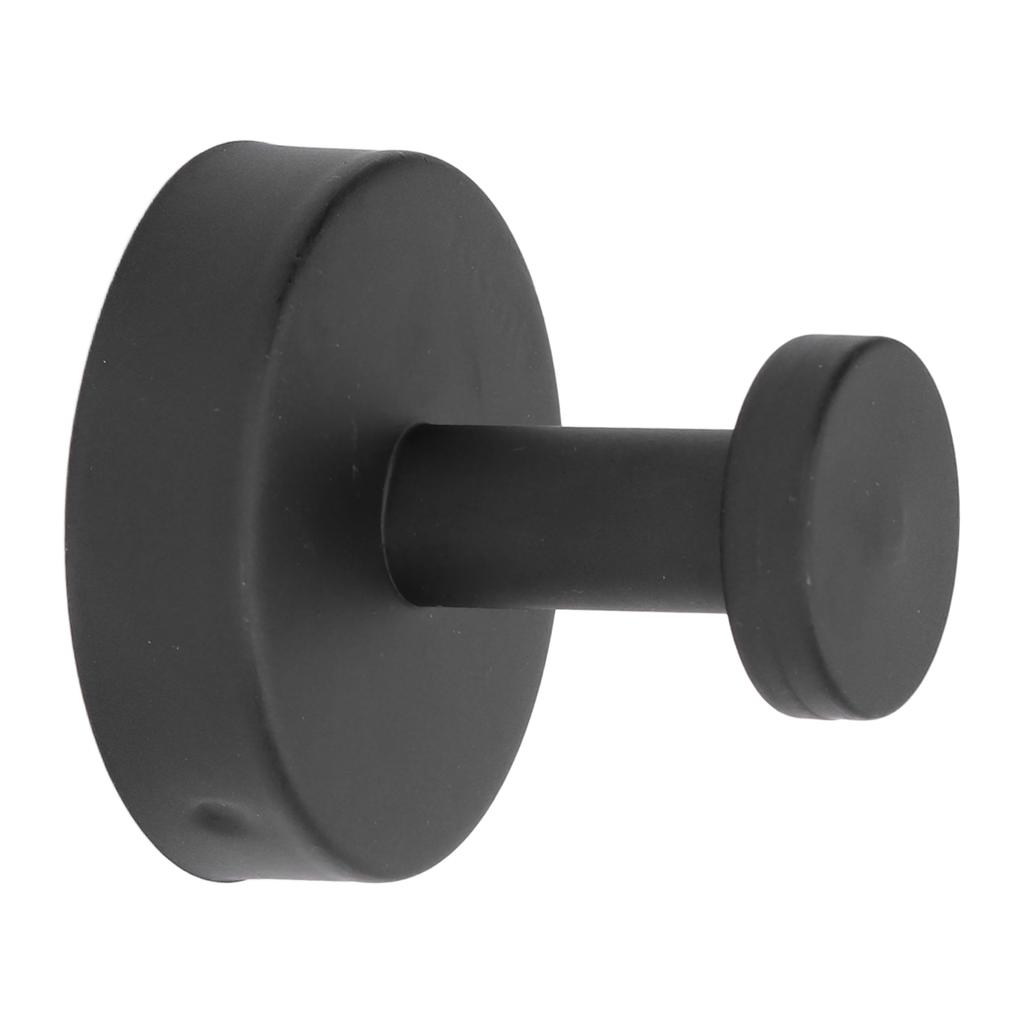 Single Coat Hook 304 Stainless Steel Black Wall Mounted Towel Clothes Hat Hanger for Bathroom