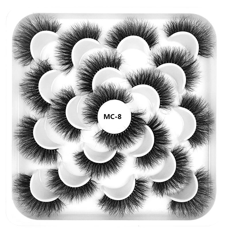 8D High Imitation Mink Hair, False Eyelashes 10 Pairs Of Natural And Docile Thick Eyelashes