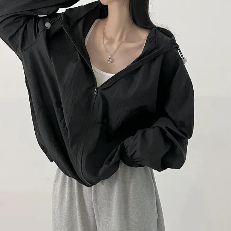Women s Summer Thin Breathable Sun Protection Jacket New UV-Protective Outdoor Sun Protection Clothing M