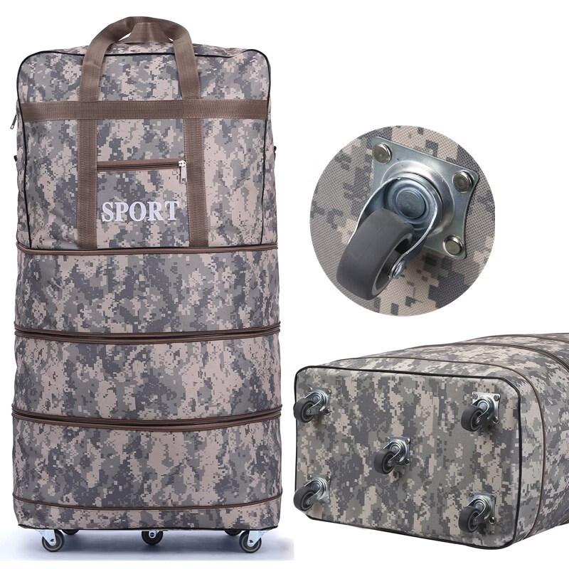 Li Shen Folding Travel Luggage Bag with Universal Wheels
