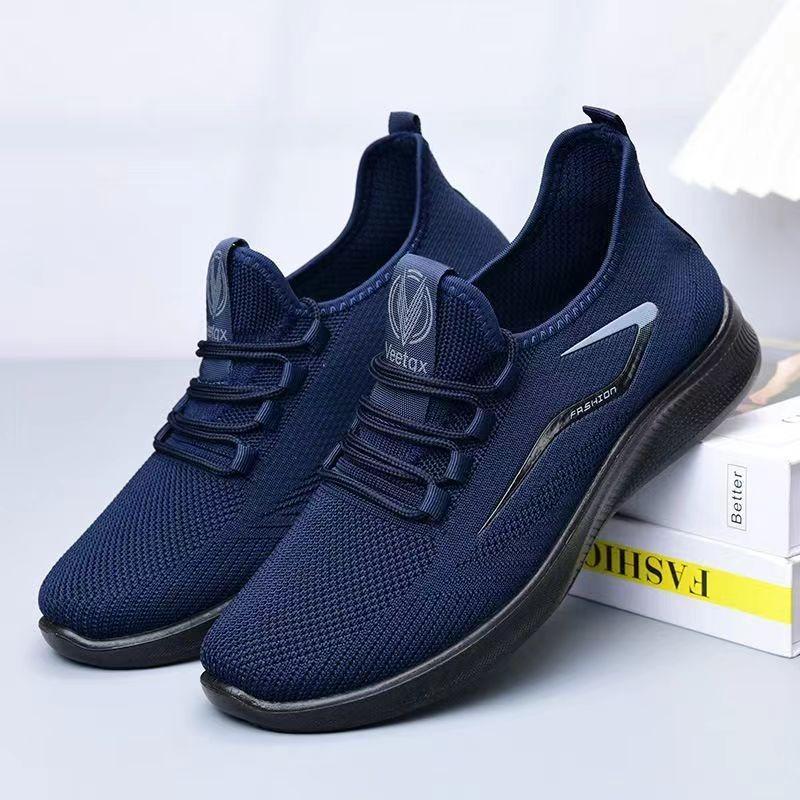

Spring and Autumn single shoes flying woven shoes men s new large size men s shoes casual sports shoes breathable and non-smelly feet running shoes 46