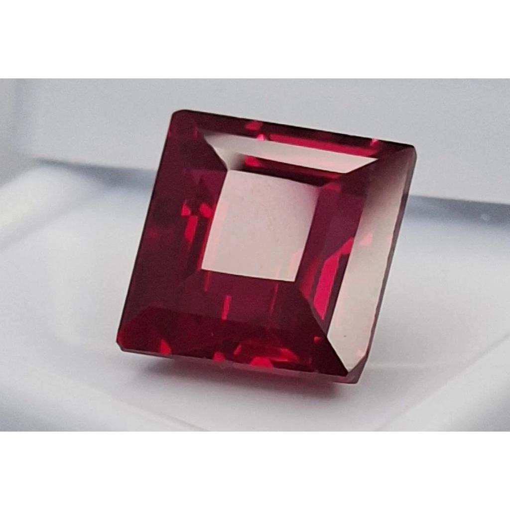 Natural Red Ruby Mozambique 9-11 Ct Princess Cut Certified Stunning Gemstone