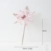 Glitter Artificial Poinsettia Flower Pink Sequins Flower  Christmas Decoration
