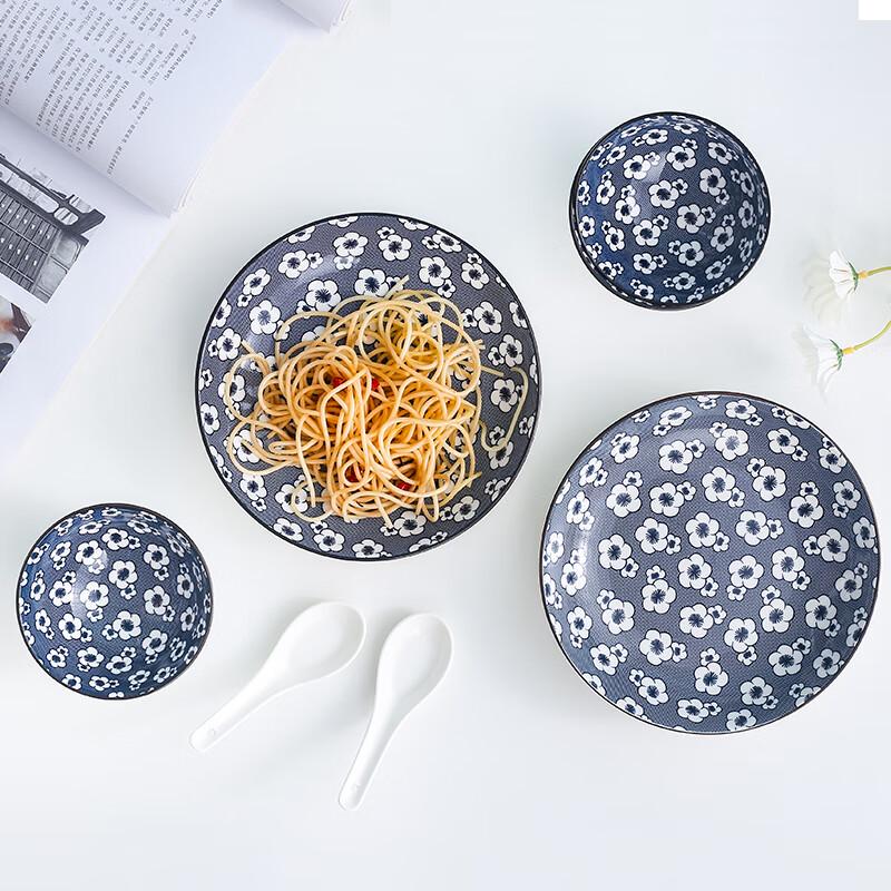 WBLON Floral Dream 14-Piece Ceramic Dinnerware Set
