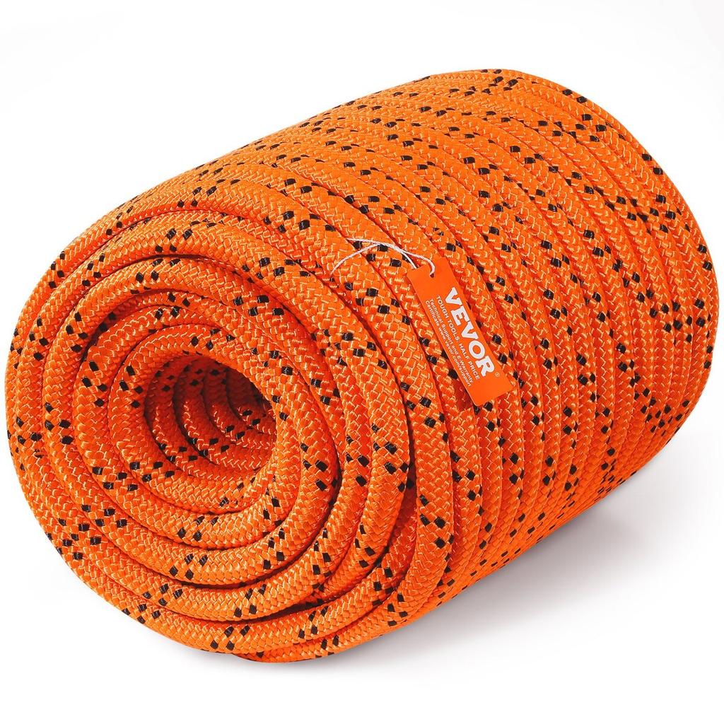 Arborist Tree Climbing Rope Double Braid Polyester 3/4" X 220' 24-Strand