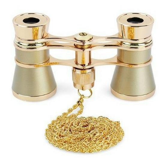 3X25 Metalen HD Verrekijker met Ketting voor het Bekijken van Voorstellingen, Buitensportwedstrijden en Concerten.