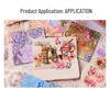 Yuezhen Mist Lock Mountain Love Die-Cut Waterproof PET Journal Stickers Set