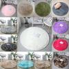 Round Rug For Living Room With Silk Wool Material And Tie Dye Pattern For Home Decor