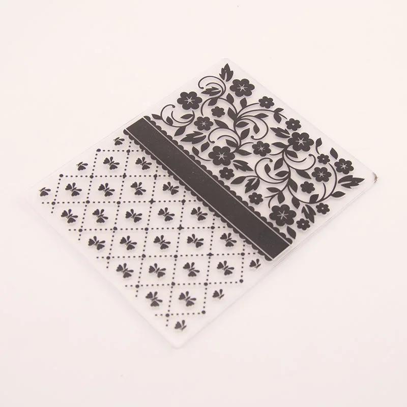 3D Embossed Folder for DIY Relief Craft Making Bowknot Flower Pattern Background Greeting Card Scrapbooking No Stamp Metal