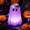 Drink Can Insulation Protector 3D Printed Halloween Ghost Holder, Glow?in?the?Dark Soda Beverage Non Slip Cup Cover, Cute Tabletop Decor