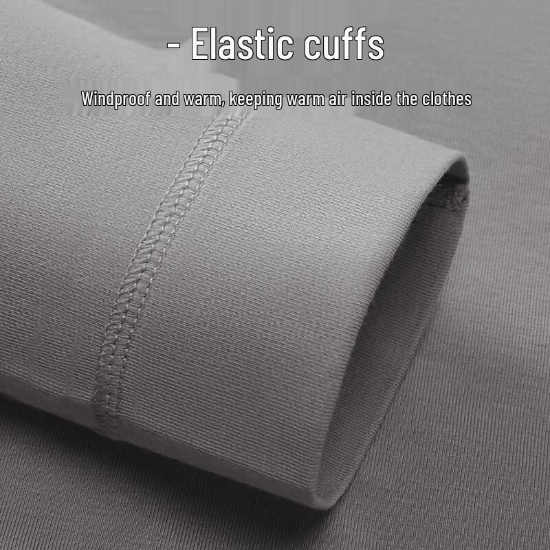 Septwolves Men's Cotton Mid-High Collar Thermal Base Layer