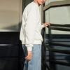 Li Ning Casual Sports Fleece Lined Crew Neck Long Sleeved Pullover Sweatshirt Winter Unisex Ivory AWDQ652-10