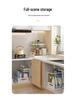 Multifunctional Cross-Border Spice Rack: Pull-Out Desktop Organizer for Kitchen Storage