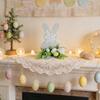 Easter Bunny Wooden Decorative Print Creative Ornament For Holiday Party Decorations