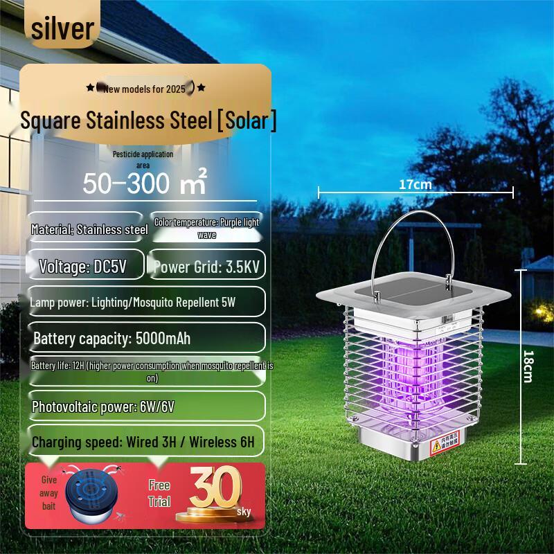 Mosquito Doctor Outdoor Solar Mosquito Zapper