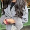 Lapel Tied Woolen Coat Women's Warm Comfortable Thick Cardigan Jacket Commute Retro Elegance Autumn/Winter 2025