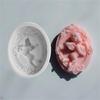 Oval Angel Candle Mold Clay Plaster Resin Craft Decorations DIY Epoxy Resin Aromatherapy Candle Soap Silicone Mould