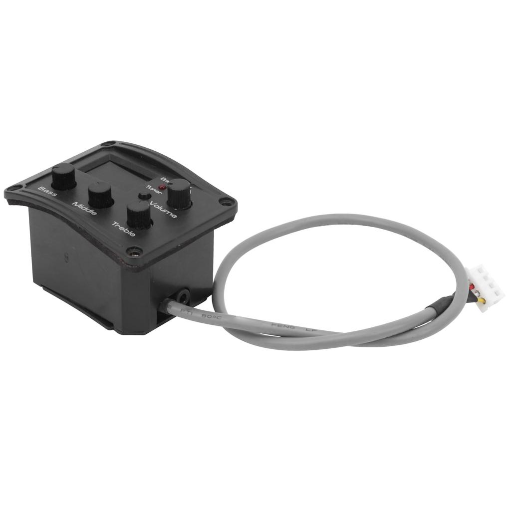 Ukulele Pickup EQ Color Tuner with LED Display Electric Box 3‑Segment Equalizer Musical