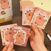 4 Pack Capybara Sticky Notepads, 30 Sheets Cute Self Sticky Notepads, Cartoon Animal Memo Pads, Adhesive Notes for Office School Students Party Favors