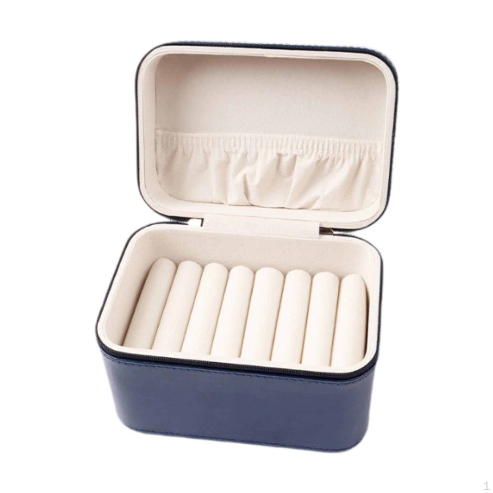 

Ящик для хранения браслетов, контейнер, портативный, большой емкости, держатель, витрина для ювелирных изделий, органайзер для браслетов 16 x11.5x11cm_Blue