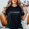 Rozhodla jsem se Křestní Oslava T-Shirt – Unisex Náboženské Vírou Založené Tričko
