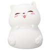 Silicone Night Lamp Cute Cat Tap Control   Color Rechargeable Soft Night Light for Bedroom