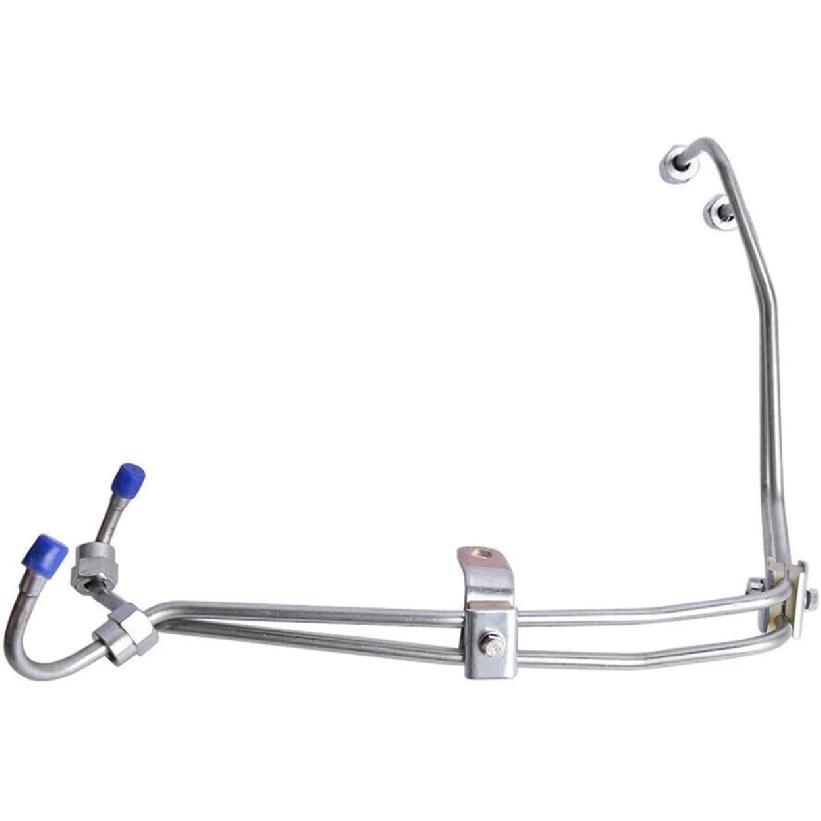 1Set Fuel Injector Lines With Line Clamps Compatible For Cummins 3.9L 4BT Engine 12mm VE Pump Diesel 3960725 3960726