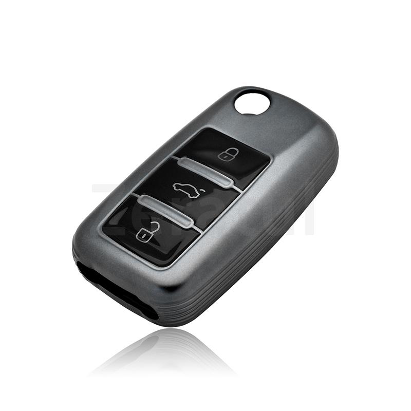 2/3 Button Car Key Case Cover For Volkswagen Vw  Bora Beetle Caddy T5 Passat Up Eos Tiguan For Skoda A5 Seat Leon Alte Bag Shell