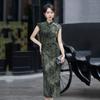 Republic of China style old Shanghai Chinese long cheongsam improved young 1011 new women's retro slim waist summer