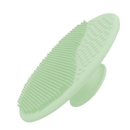 Baby Head Scrubber - Baby Shampoo Brush | Soft Silicone Scalp Comb for Cradle Cap Cleaning, Massage Tool with Suction Cup