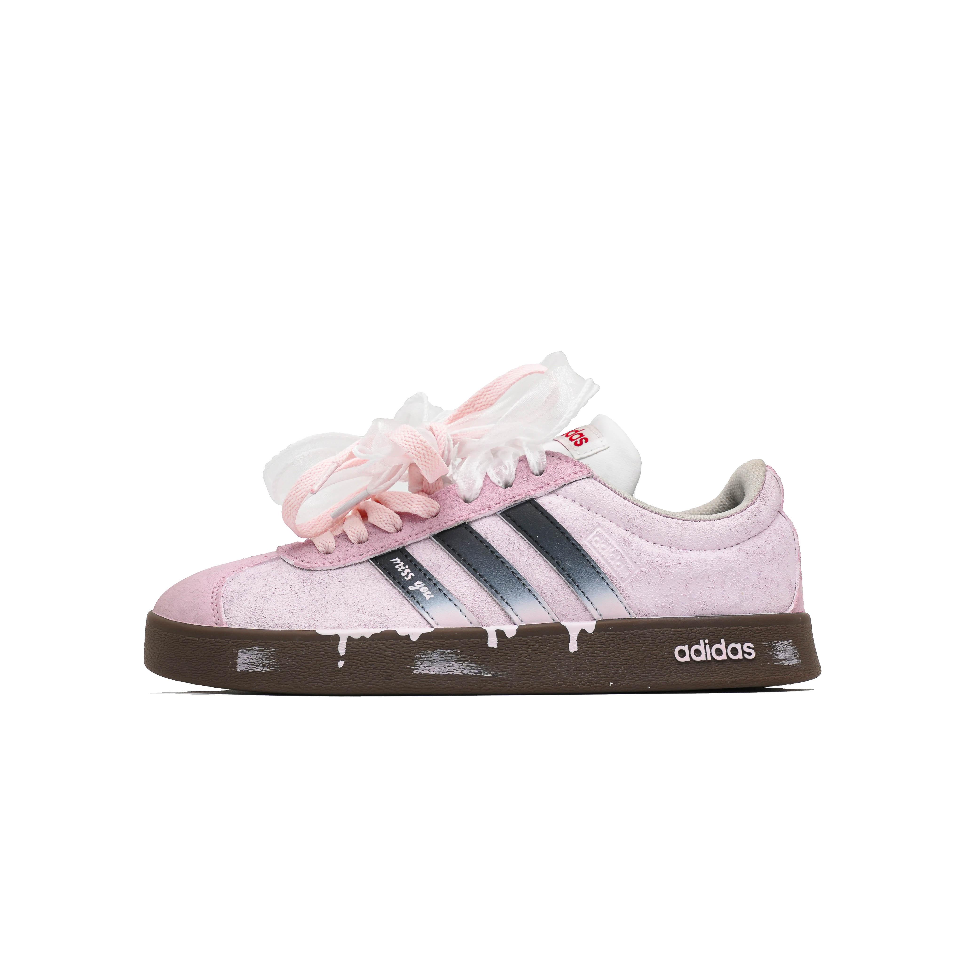 

Adidas VL COURT 2.0 Pink Milkshake Low top Skateboard Shoes Unisex Pink HQ1802(Team1166-) 35⅔
