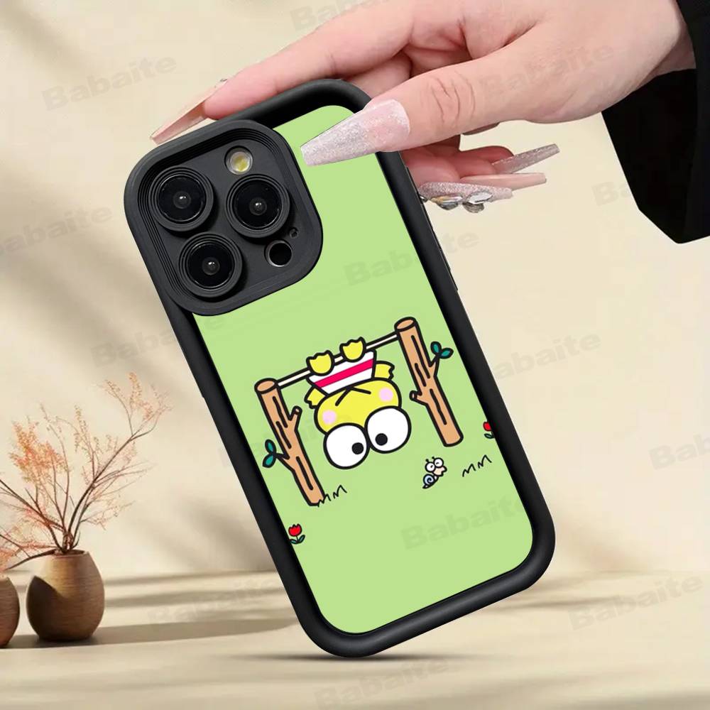 Cute Cartoon K-Keroppis Phone Case For IPhone 11 12 13 16 15 17 14 Pro Max Soft Funda Silicone Cover