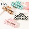 Plaid Hair Claw 1/4Pcs Women Claws Strong Fixation Pattern Durable Synthetic Hairpin Design Clips Versatile Lattice Accessories Patterned Accessory