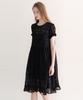 J Mark New York Lace Shirring Dress - Black