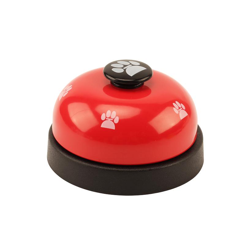 Pet Puzzle Toys Bell for Dog Cat Training Interactive Toy Dogs Cats Called Dinner Small Bells Footprint Ring Feeding Reminder