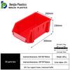 Large Wall-Mounted Plastic Screw Organizer with Compartments
