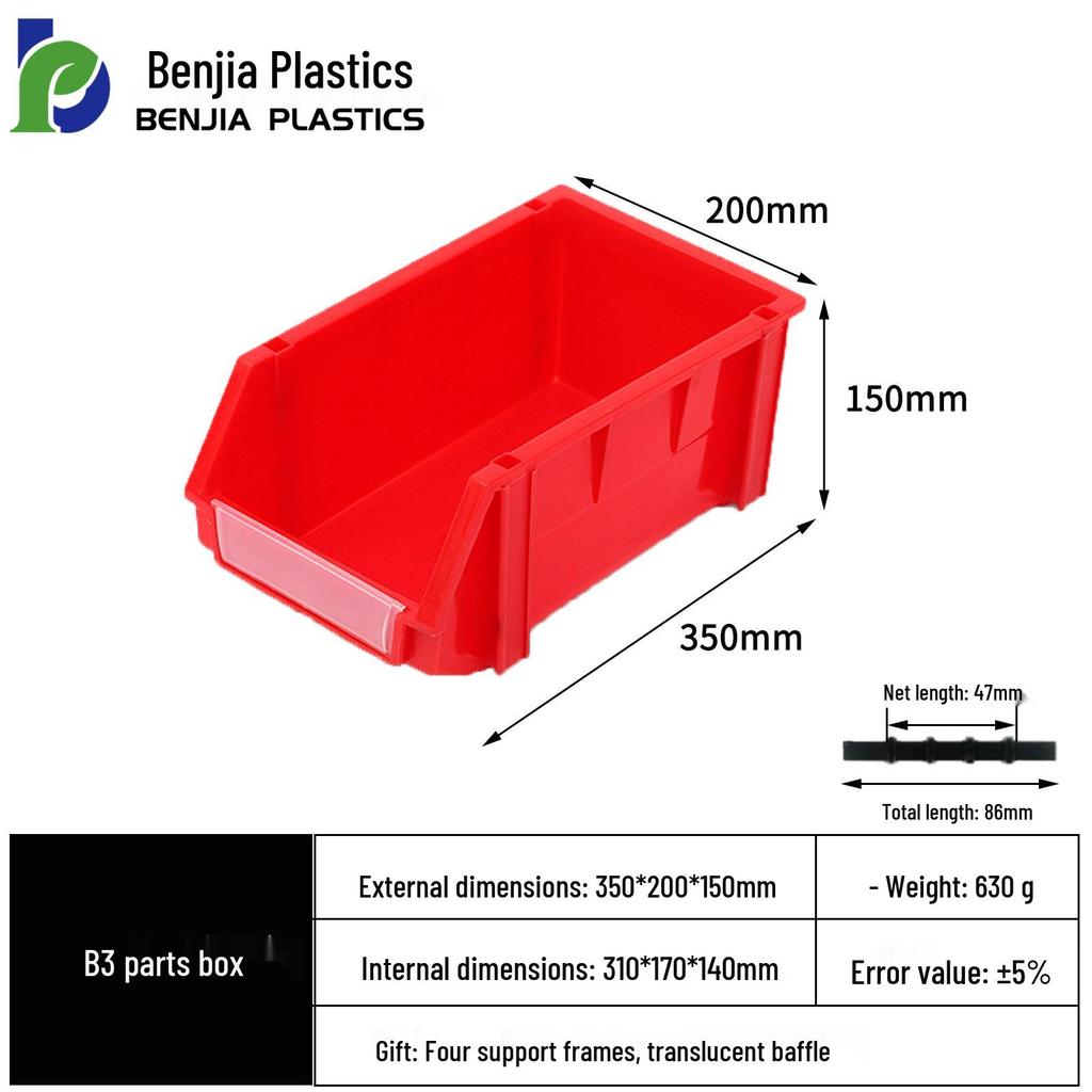 Large Wall-Mounted Plastic Screw Organizer with Compartments