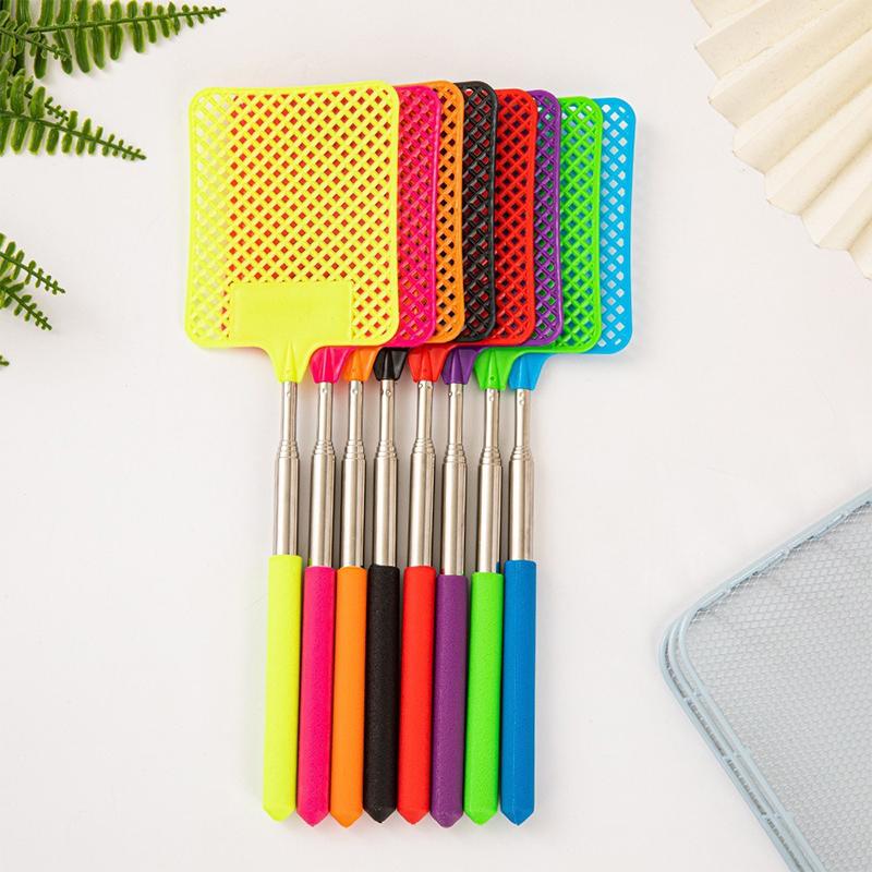 High Quality Fly Swatter Black Mosquito Swatter with Extendable Stainless Steel Handle for Versatile Use