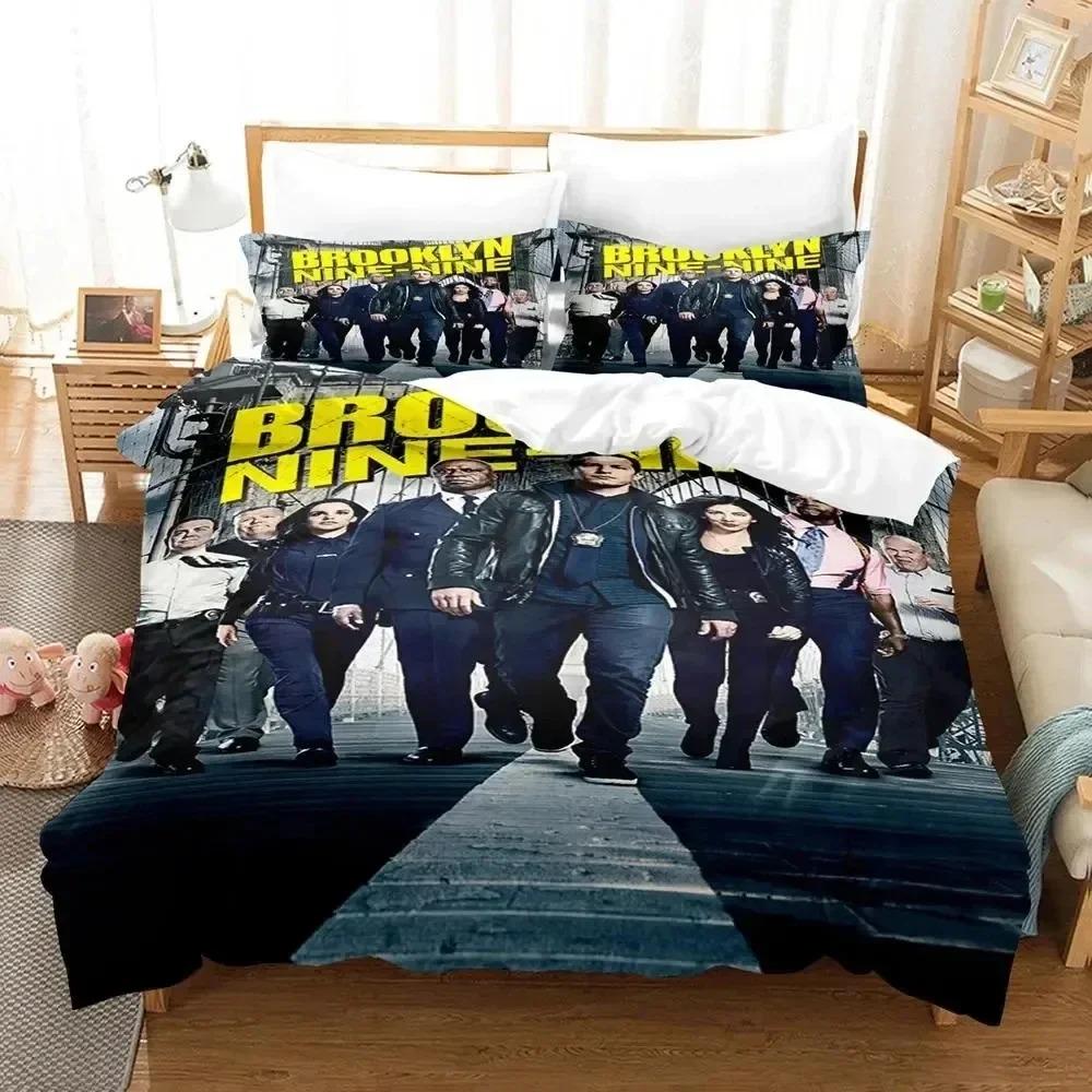 3D Print Brooklyn Nine-Nine Bedding Set Bedroom Soft Modern Bedspreads Comefortable Kids Duvet Cover Quilt Cover And Pillowcase