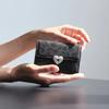 HEARTY FLAP WALLET - LEOPARD BLACK
