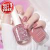 2pcs Pink Water-Based Nail Polish Set - Quick-Dry, No Bake, Alcohol-Free, Exfoliating, for Daily Wear