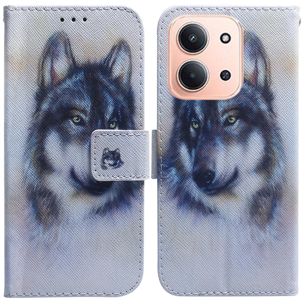 For Xiaomi Redmi 15C 5G (EU) (173mm)/15C 4G (EU) (173mm) Wallet Case Pattern Print Leather Phone Cover