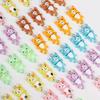DW85 10pcs Mixed Cartoon Cute Cat Charms 3D Luminous Resin Animal Pendants For DIY Bracelet Necklace Jewelry Making Accessory